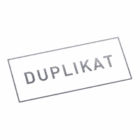 DUPLIKAT | Stempel, selbstfärbend, Lagerstempel, 38 x 14 mm
