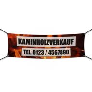 Kaminholz Verkauf Werbebanner, Banner in 6 Größen (2333)