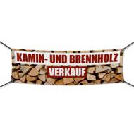 Kamin- und Brennholzverkauf Werbebanner, Banner in 6 Größen (1608)